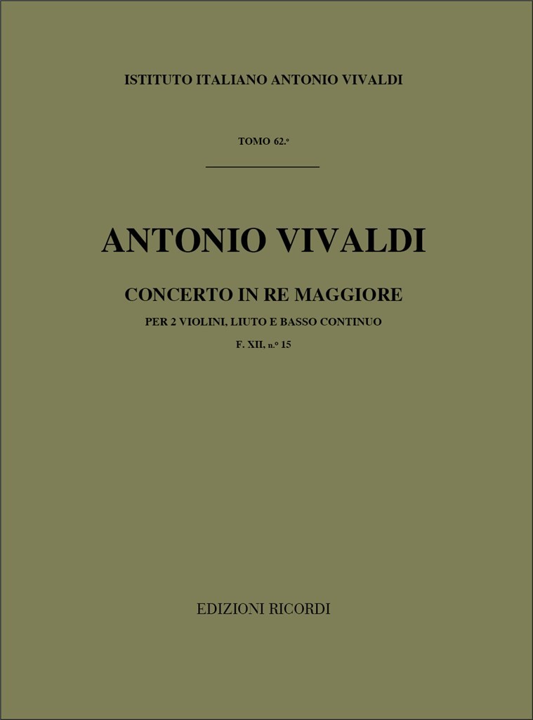 Concerti Per Strumenti DIVersi E B.C.